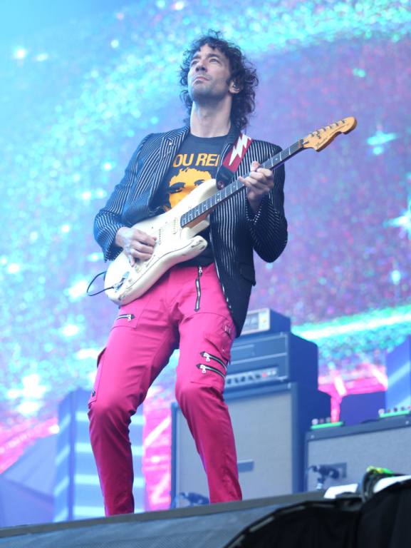 Albert Hammond Jr. of The Strokes performs at Nissan Stadium