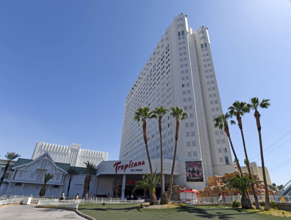 The Tropicana Hotel Las Vegas, on a sunny day