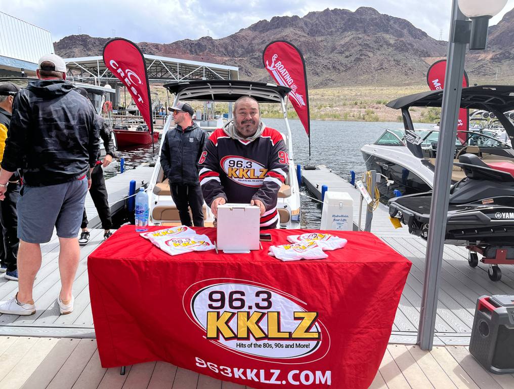 Morty standing at the Lake Mead Marina.