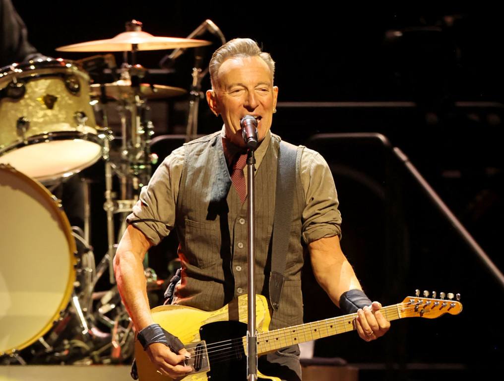 Bruce Springsteen performs onstage during the Springsteen & The E Street Band 2024 Tour at Kia Forum on April 04, 2024 in Inglewood, California.