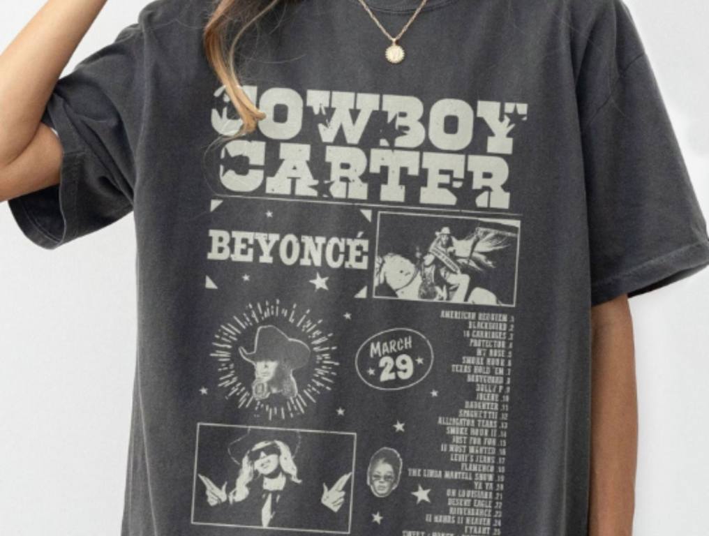 dark gray cowboy carter shirt