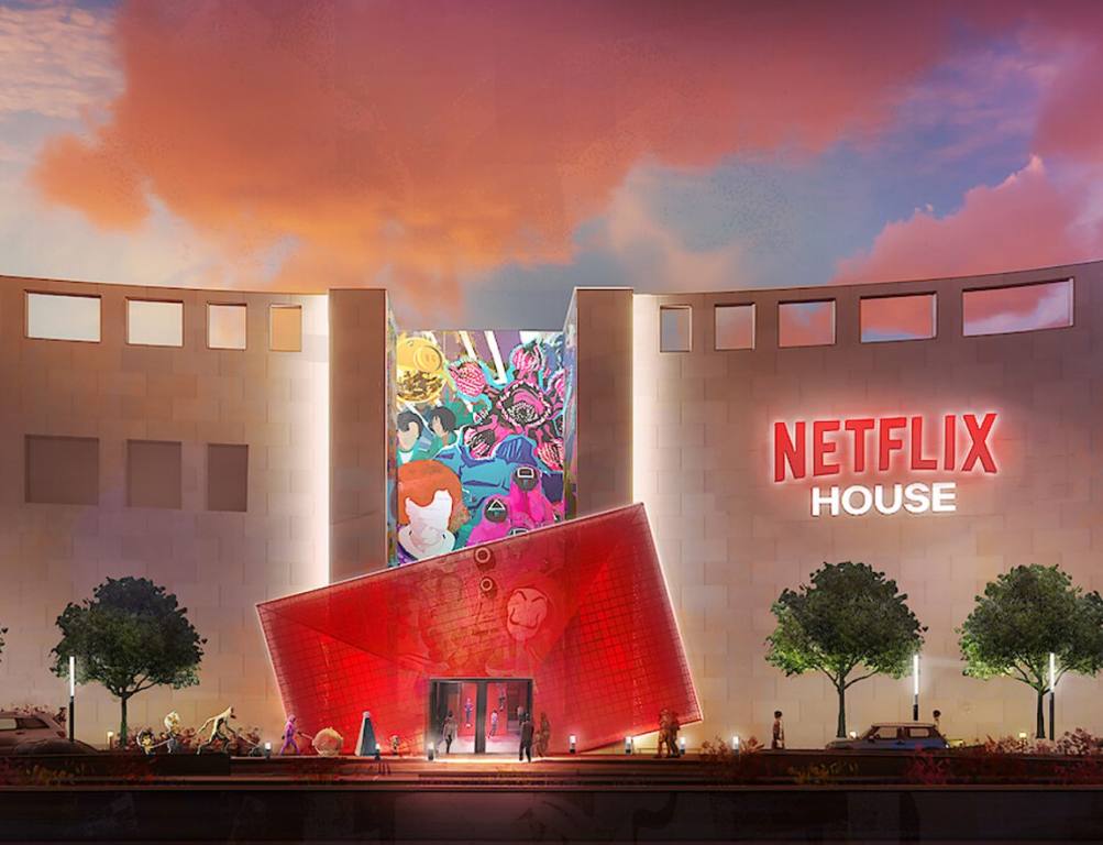 Artist’s rendering of the Netflix House experiential venue concept