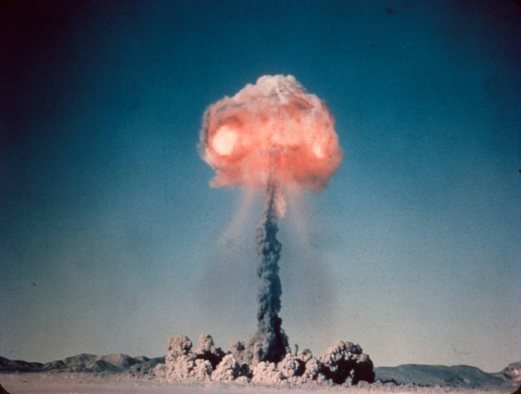 Atomic testing in the Nevada desert