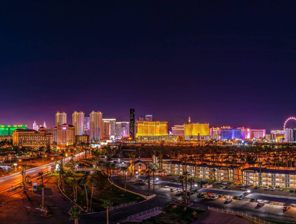 The Las Vegas skyline. The experts at Esquire have named one Las Vegas hotel one of the most iconic in the world. It's pretty cool that this hotel is singled out for its exquisite experience compared to hotels not just across the country but around the world.