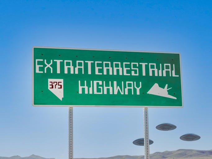 Extraterrestrial Highway outside of Las Vegas