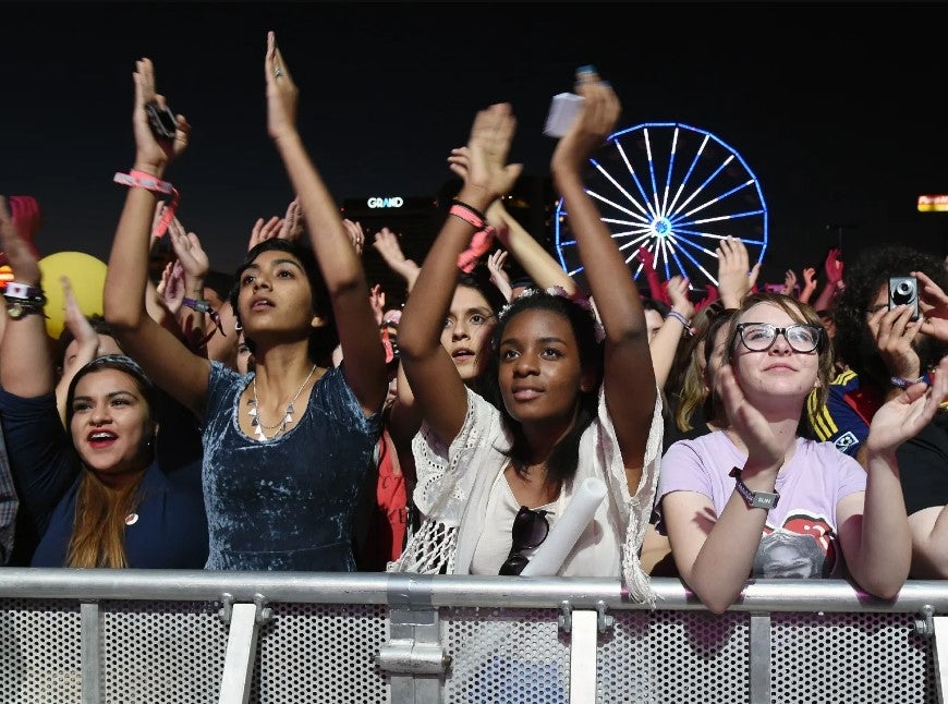 Life Is Beautiful crowd at festival