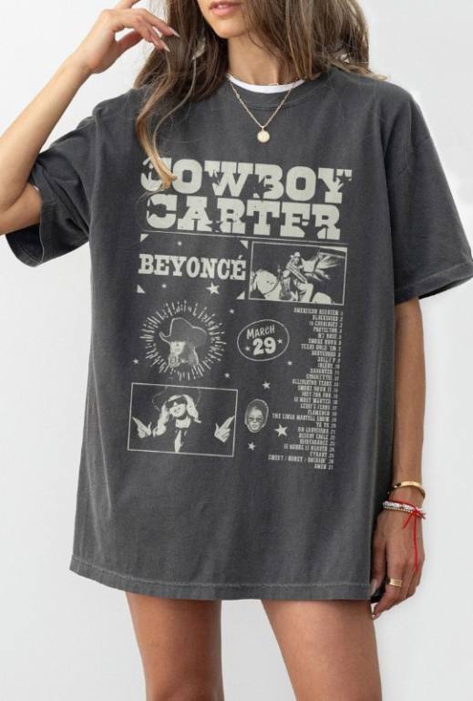 dark wash gray cowboy carter shirt