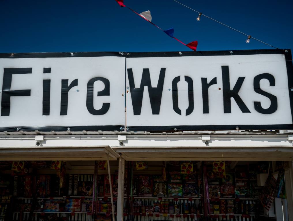 A fireworks stand where we try and find out how much is Las Vegas spending this year.