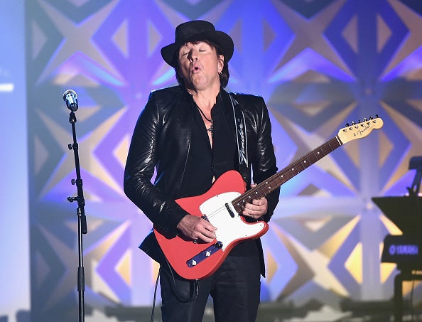 Guitarist Richie Sambora performs onstage at the Songwriters Hall Of Fame 46th Annual Induction And Awards at Marriott Marquis Hotel on June 18, 2015 in New York City.