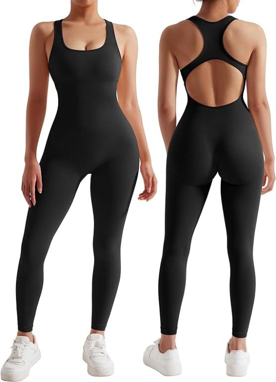 one piece workout body con set