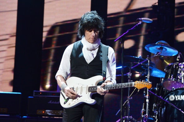 Jeff Beck performs on stage during the 2013 Crossroads Guitar Festival at Madison Square Garden on April 13, 2013 in New York City.