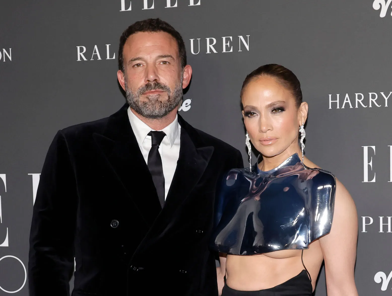 Ben Affleck and Jennifer Lopez attend ELLE's Women In Hollywood Celebration at Nya Studios on December 05, 2023 in Los Angeles, California.