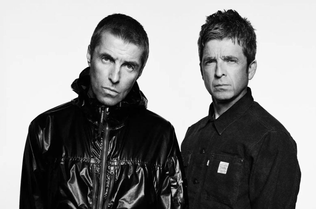 Liam and Noel Gallagher of Oasis.