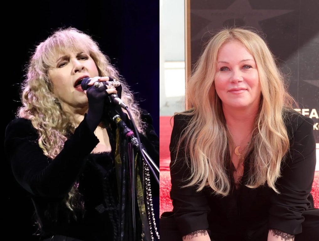 Stevie Nicks performs during at Madison Square Garden on October 01, 2023 in New York City; Christina Applegate attends a ceremony honoring Christina Applegate with a star on the Hollywood Walk Of Fame on November 14, 2022 in Los Angeles, California.