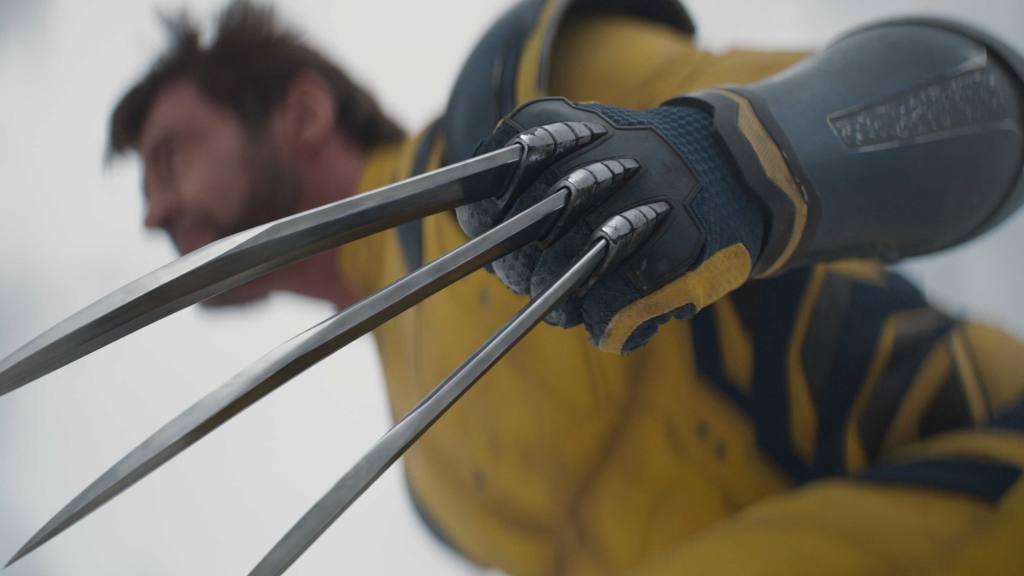 close up of Wolverine's claws from "Deadpool and Wolverine" - Hugh Jackman is playing Wolverine