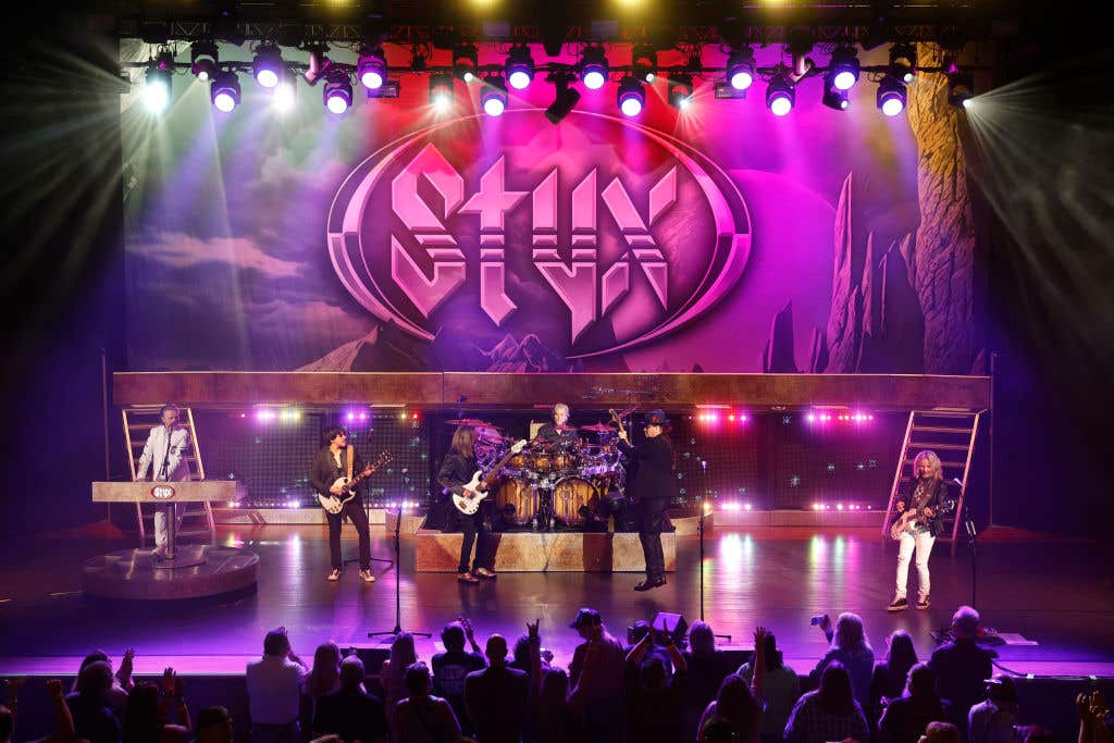 Styx performing on stage. Styx To Play 'The Grand Illusion' Album During Las Vegas Stay