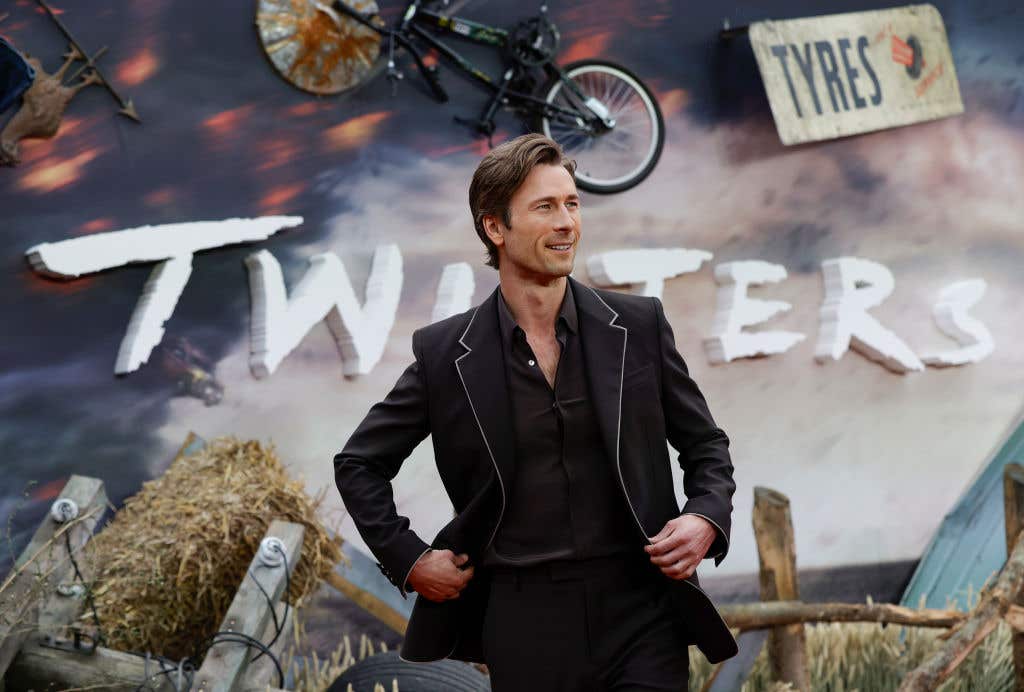 Glen Powell at the London premiere of Twisters. One-Word Movie Review: 'Twisters'