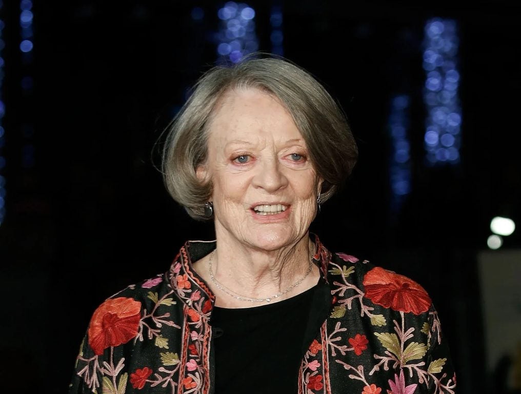 Maggie Smith arrives at "The Lady In The Van" - Centrepiece Gala, at Odeon Leicester Square on October 13, 2015 in London, England.