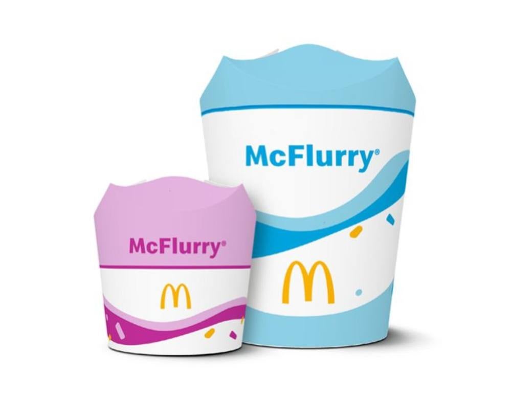 McDonald's New Mini McFlurry and Sustainable 4-Flap Cups