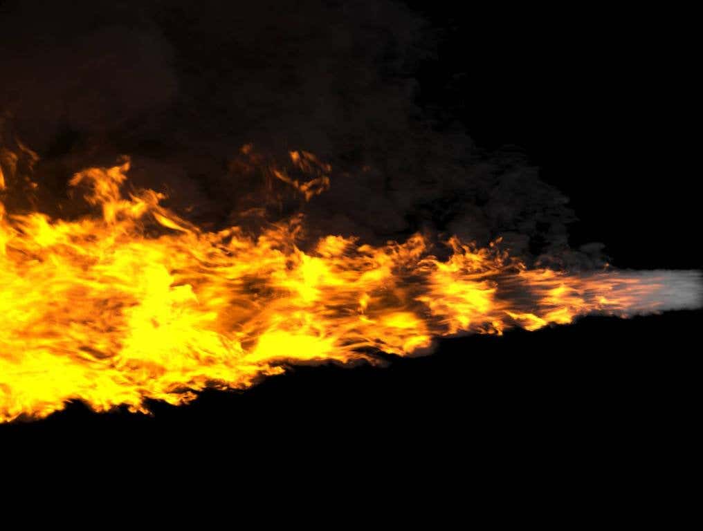 flamethrower at a las vegas strip hotel