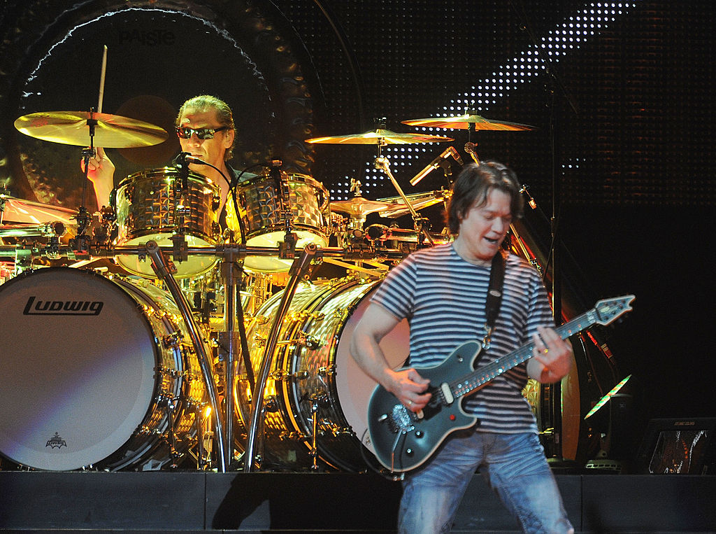 Alex Van Halen and Eddie Van Halen of Van Halen perform at Madison Square Garden on March 1, 2012 in New York City. 