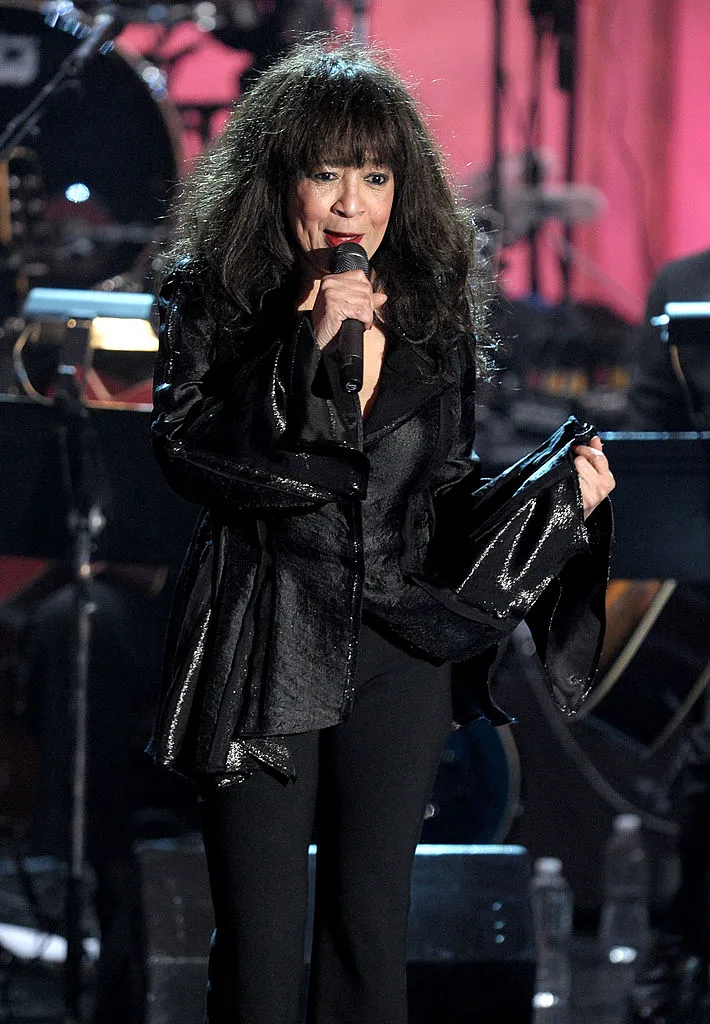 NEW YORK - MARCH 15: Musician Ronnie Spector onstage at the 25th Annual Rock And Roll Hall of Fame Induction Ceremony at the Waldorf=Astoria on March 15, 2010 in New York City. (Photo by Michael Loccisano/Getty Images)
