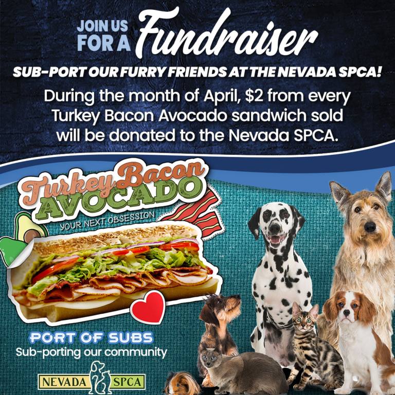 Port of Subs Fundraiser Flyer - Nevada SPCA